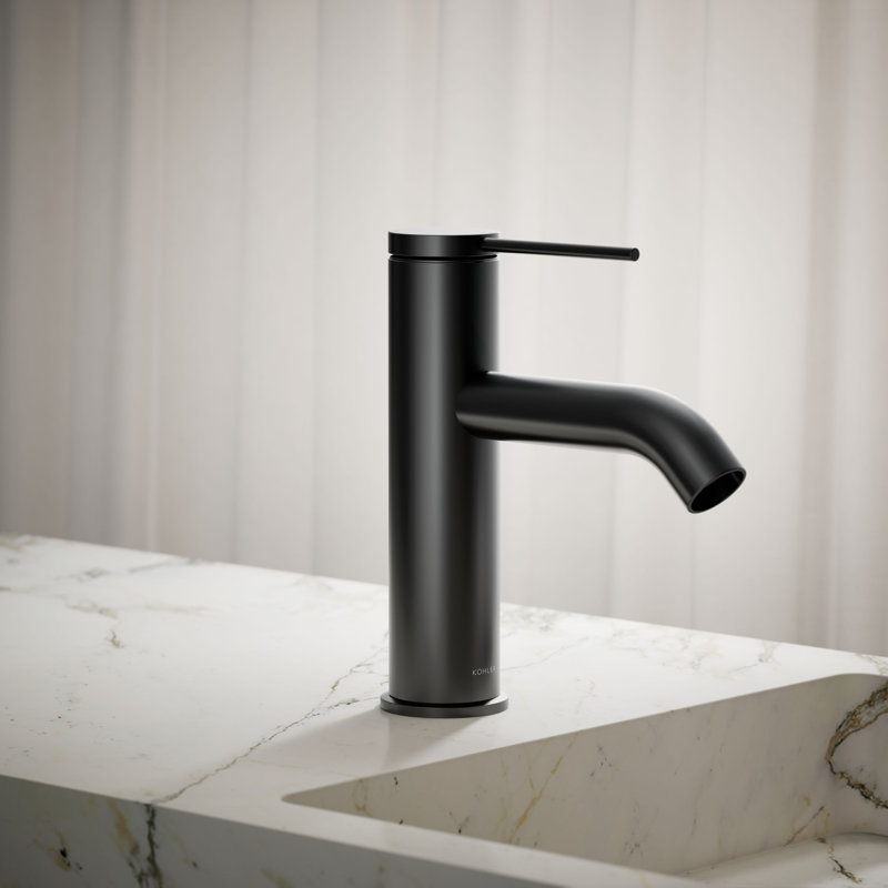 Components Single-Handle Bathroom Sink Faucet, Matte Black
