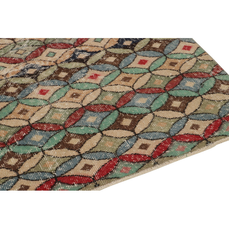 One-of-a-Kind 4'11" X 5'1" Hand Knotted Area Rug