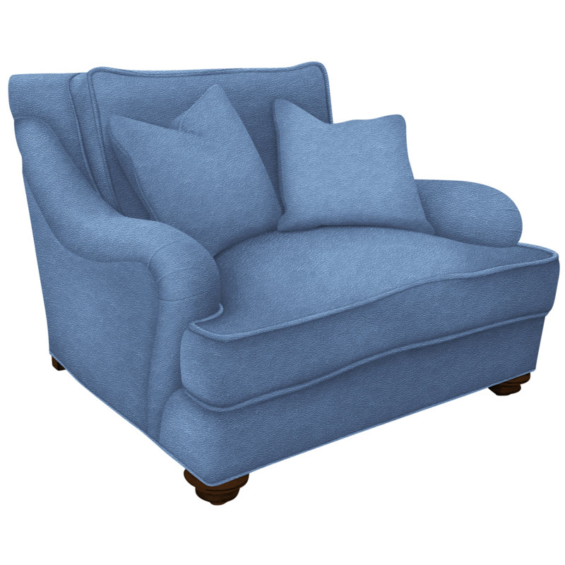 Armchair, Bella Black Performance Velvet, Brushy Bayou