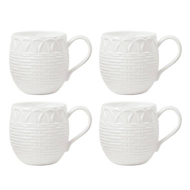 Lenox LX Collective White Mugs, Set of 4