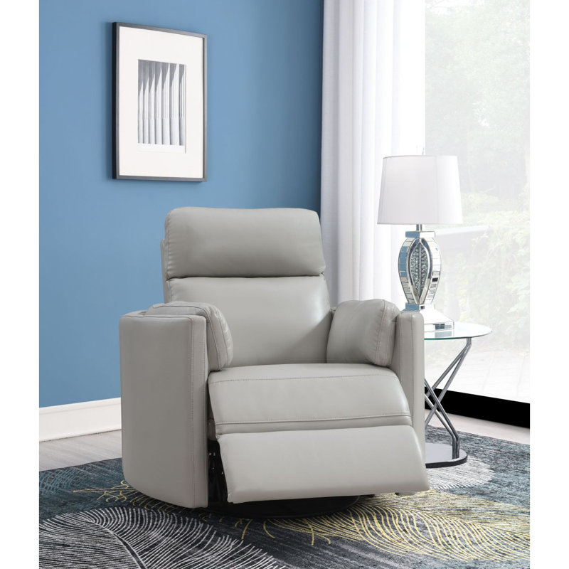 Fauteuil inclinable et oscillant en faux cuir Sagen