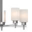 Lustre suspendu 5 lumières en nickel Carena-78890825