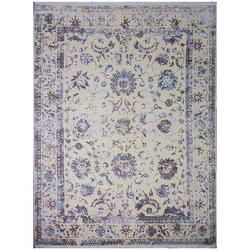Hand Knotted Floral Indoor Rug