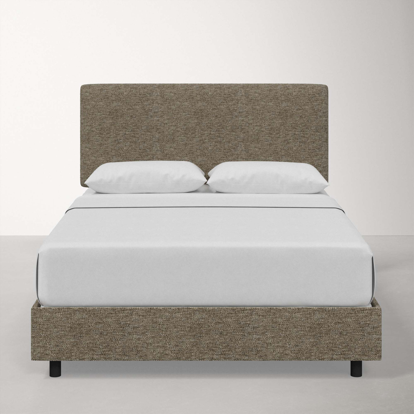 Atoll Upholstered Bed, Twin, Milsap Granite Sustain® Tweed