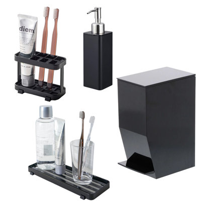 Yamazaki Bathroom Accessories 4 Piece Set