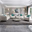 European light luxury leather sofa