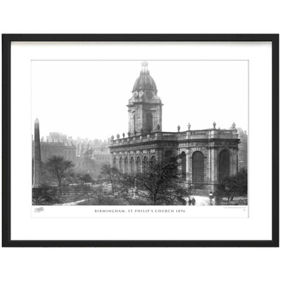Birmingham, St Philip's Church 1896 - Single Picture Frame Print