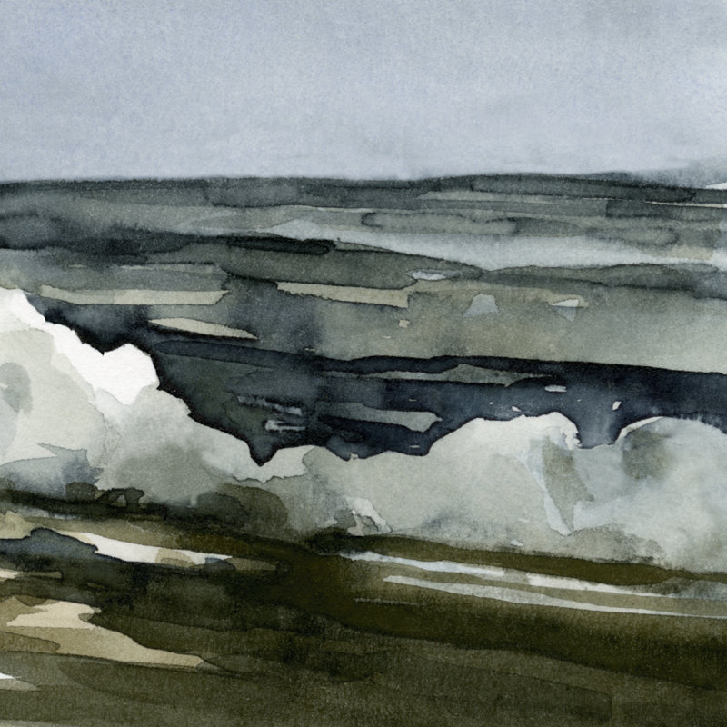 «Loose Watercolor Waves» III, H 30 po x l 30 po