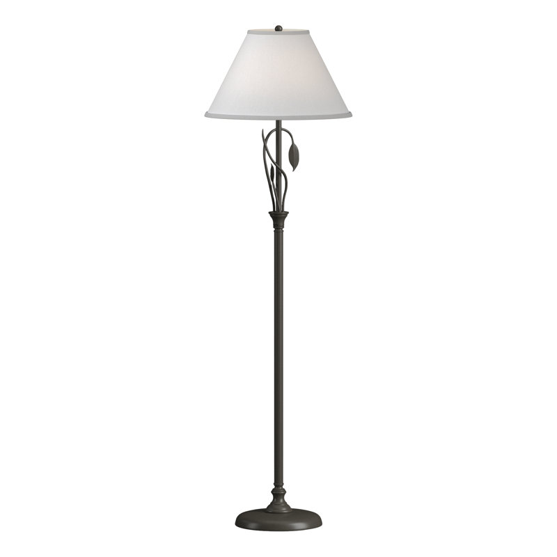 Lampe sur pied en fer forgé, Naturel Anna, Noir