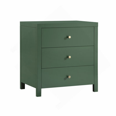 3-drawer Nightstand - Vintage Green