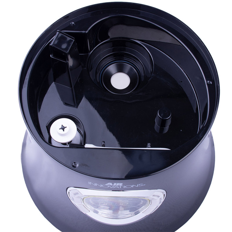 Air Innovations 1.7 Gallons Cool Mist Ultrasonic Tower Humidifier with Adjustable Humidistat for 400 Cubic Feet, Black