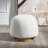 Round Upholstered Ottoman, Footstool For Bedroom, Entryway-941120036
