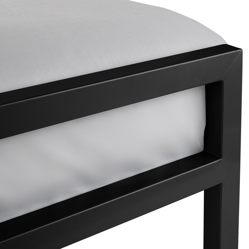 Lorinza Metal Bed, Black, Single (3')
