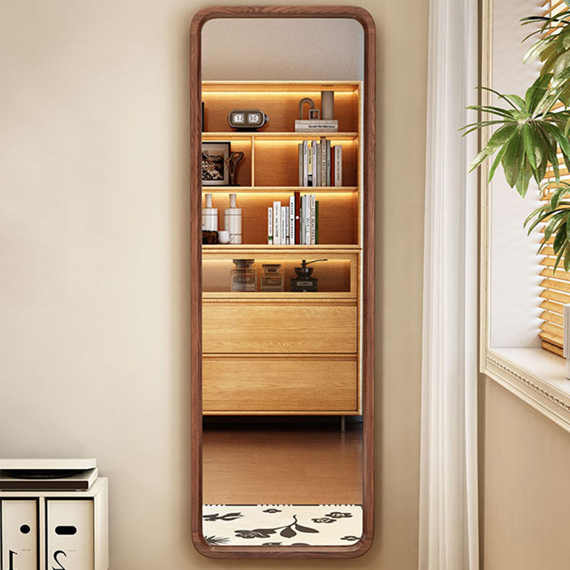 Miroirs pleine longueur rectangulaires en bois massif