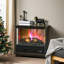 Chaufferette électrique Cozyheat de 26 po avec télécommande et flamme réglable - charme autoportant pour n'importe quelle pièce