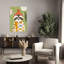Cozy Raccoon Portrait Playful Whimsical Abstract Animal Autumn Wall Art Print by Mathieu - Wrapped Canvas Print-2123845952