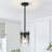 Levona 1-Light Kitchen Island Pendant, Hand-Blown Gradient Grey Water Glass, Height Adjustable-1359453733-1352255196