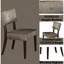 Tissu gris et chaise d'appoint 2 - Confortable pour la salle à manger, finition 2 pièces polyvalente pour toute maison