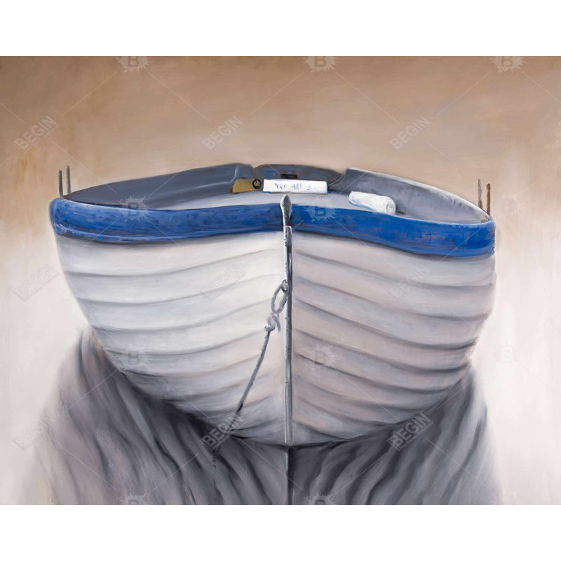Canoe Boat Print On Canvas