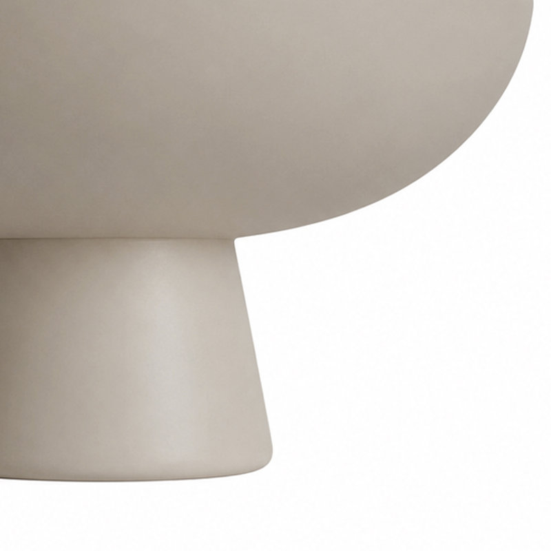 Cole and Grey Ceramic Cream Large Decorative Bowl with Elevated Base