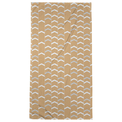 Serviette de bain à chevrons alignés Stephenie