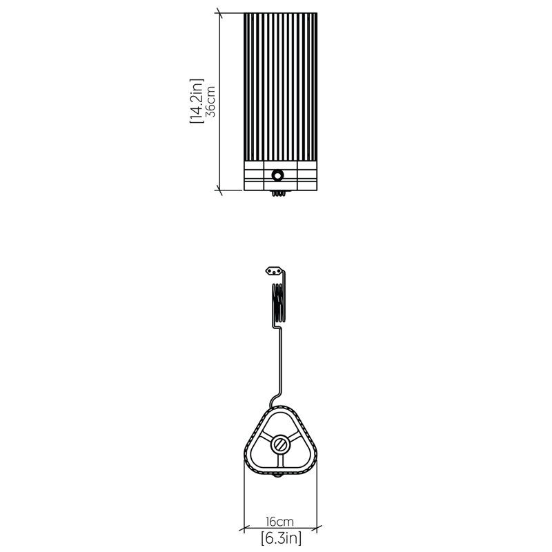 Living Hinges Table Lamp, Charcoal