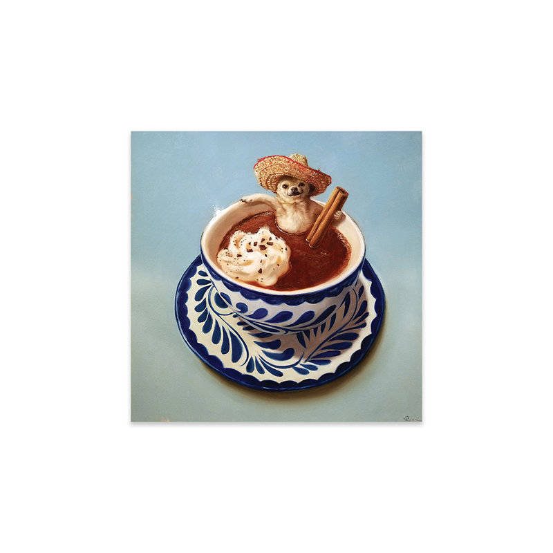 Impression de chocolat chaud mexicain sur verre acrylique