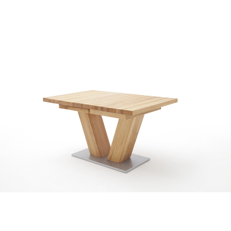 Demarco Oak Solid Wood Dining Table, Oak bianco, 78cm H x 140cm W x 90cm D