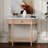 Pinewood Table With Drawer And Open Shelf