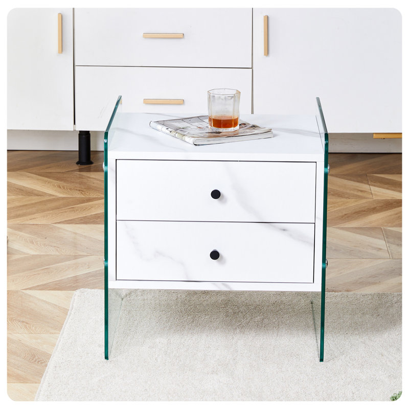 Double-drawer Bedside Table