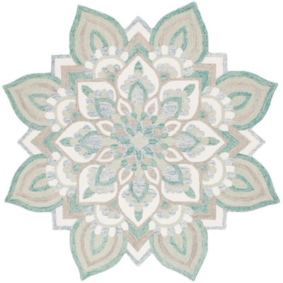 Tapis en laine / coton touffeté à la main Thompson