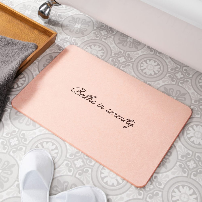Non-Slip Bath Rug, Pink