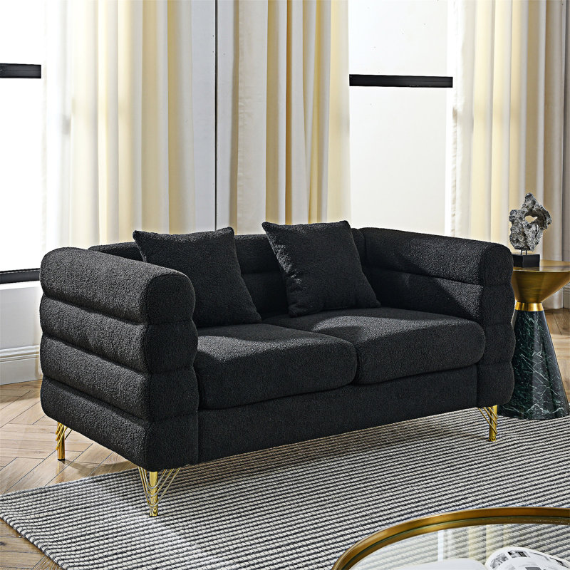 Upholstered Sofa With Pillows