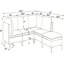 Canapé modulaire en lin rembourré avec pieds en métal-130091680-130091686-130091684