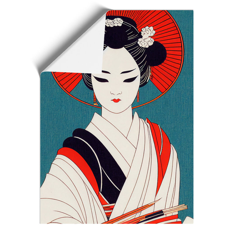 Alluring Geisha - Wall Art, Paper, 42cm H x 29.7cm W, No Matte
