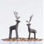 Cerf debout en fonte