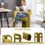3-Piece Dining Table Set,Pedestal Dining Table With 2 Barrel Side Chairs-879742553-879742532