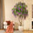 8ft Artificial Flower Tree with 18in White Planter, Tall Faux Matthiola incana Trees for Indoor
