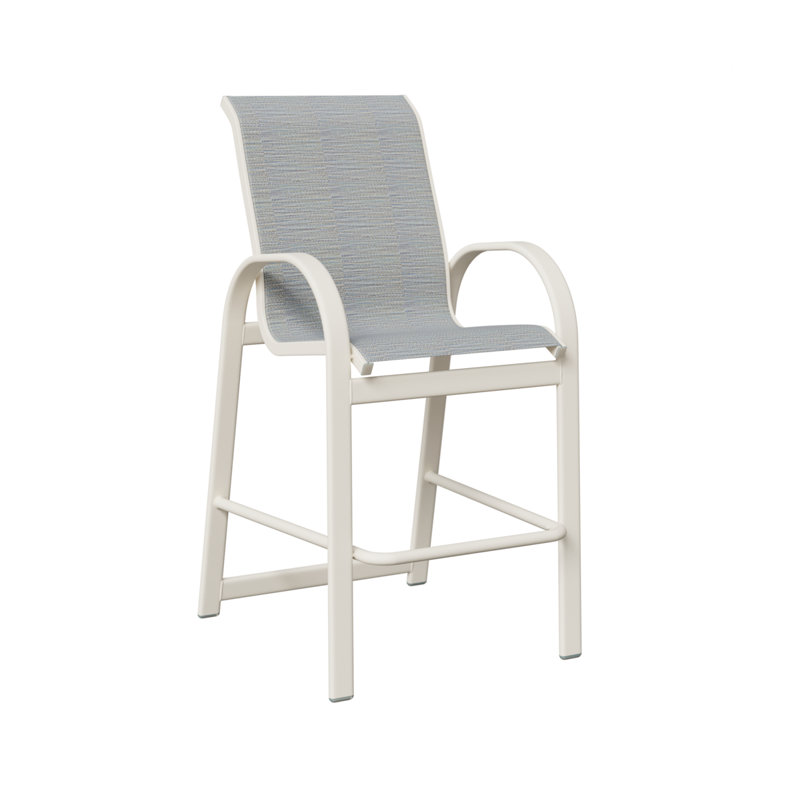 Fauteuil de bar berlinois Berlin Gardens, Blanc mat, Canne des Caraïbes