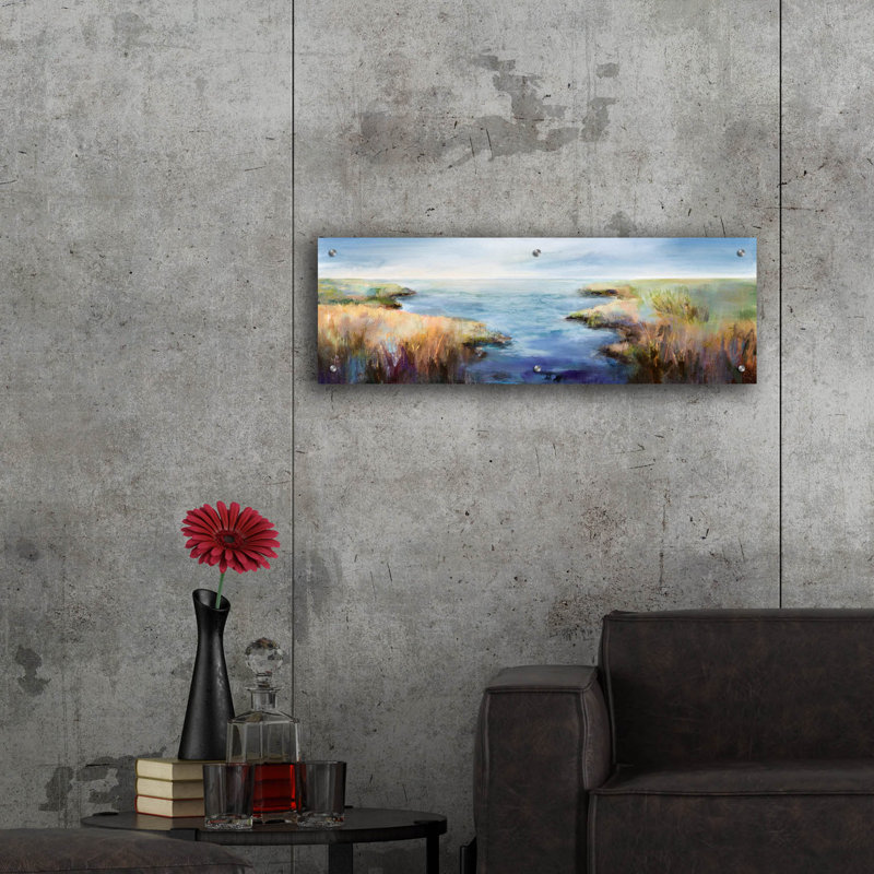 «Enjoying The View» par Karen Hale, H 12 po x l 36 po