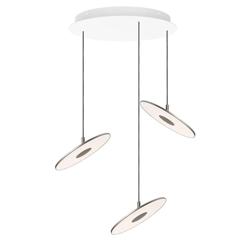 Circa 3 Pendant Chandelier, Graphite, 26" H x 27" W x 27" D