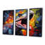 «Colorful Roaring Trex Dinosaur I», art mural dinosaure-945992066-945992068