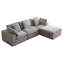 Canapé modulaire Cloud, canapés modulaires surdimensionnés pour le salon, ensemble de canapés à assise profonde, canapé en L en velours côtelé avec 1 et repose-pieds-724407525-724407523
