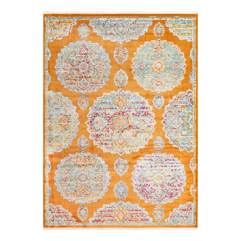 Tapis Haefner orange, Rectangle 9 pi x 12 pi