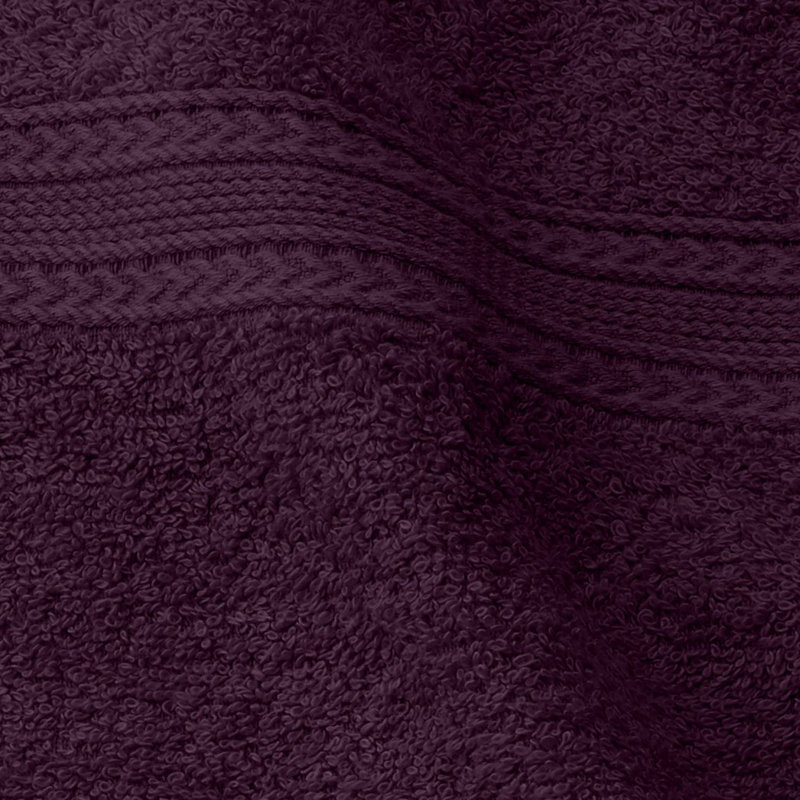 Terrycloth Bath Towels, Eggplant