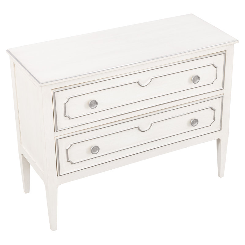 Camille 2 Drawer 44" W Dresser, Pewter