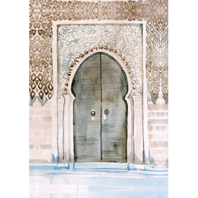 Porte d'aquarelle - reproduction d'art sur toile tendue
