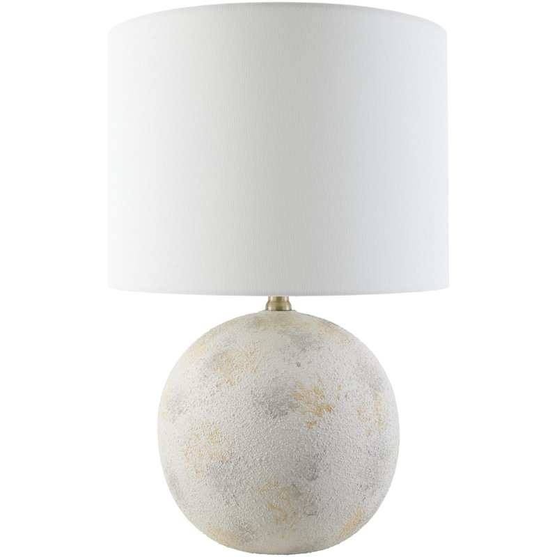 Coulson Table Lamp, White, Light Gray