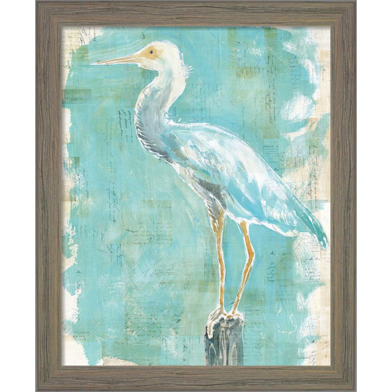 «Coastal Egret» par Sue Schlabach, art encadré (ensemble de 2)