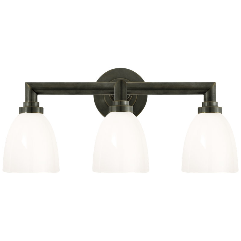 Chapman & Myers Wilton Triple Bath Light, Bronze